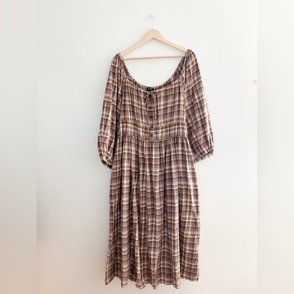 Madewell Sophia Gauze Midi Dress - Picture 4 of 8